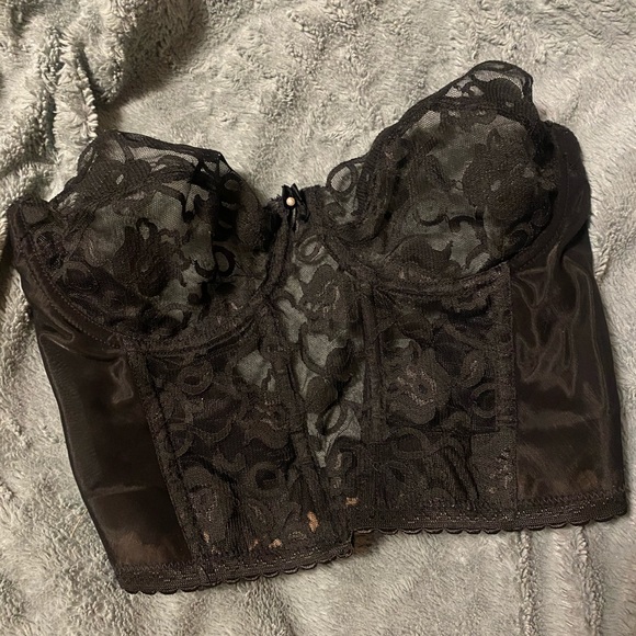 Victoria's Secret Other - vintage Victoria secret black lace bustier USA 36C